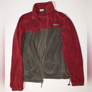 Columbia Sportswear Maroon Fleece Zip up jacket